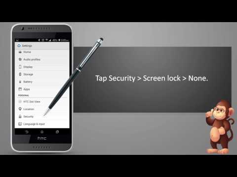 HTC How to use Turning the lock screen off on smart phones user guide support