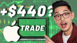 Make $440 Selling Covered Calls on AAPL Using Think or Swim | Full Tutorial