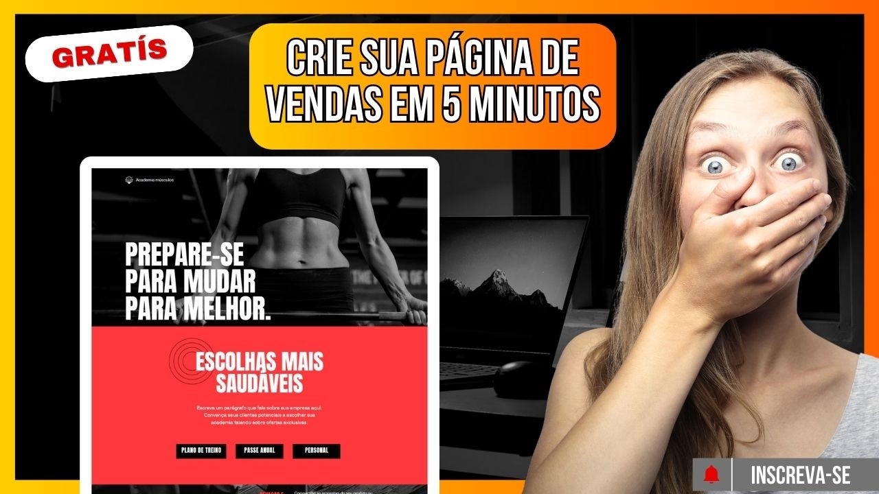 Como CRIAR uma PÁGINA DE VENDAS GRÁTIS 2024 canva landingpage de alta conversão