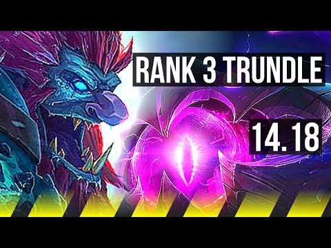 TRUNDLE & Senna vs VEL'KOZ & Leona (ADC) | Rank 3 Trundle, 10/3/9, Godlike | EUW Challenger | 14.18
