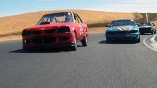 LeMons Thunderhill 2012 - Wrecks, spins, fire and follies