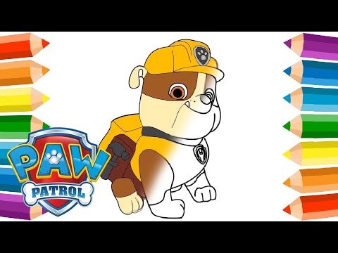 Dessin Pat Patrouille Ruben 🎨 Coloriage Pat Patrouille Chiot Paw Patrol Rubble Chien 🔥 Dessin Facile