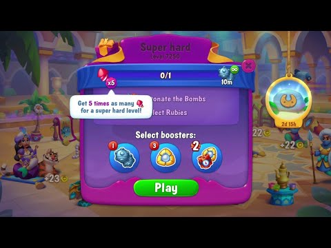 @Fishdom Win Strikes Super Hard Level 7250 - 7254, Jungle City Event Level 15 Unlocked