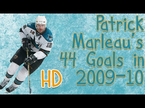 Patrick Marleau's 44 Goals in 2009-10 (HD)