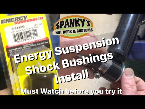 EASY: Energy Suspension Shock Bushing Install on a Hot Rod