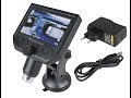 Video - Microscópio Digital Portátil 600x HD com Tela LCD + Fonte Bivolt - G600