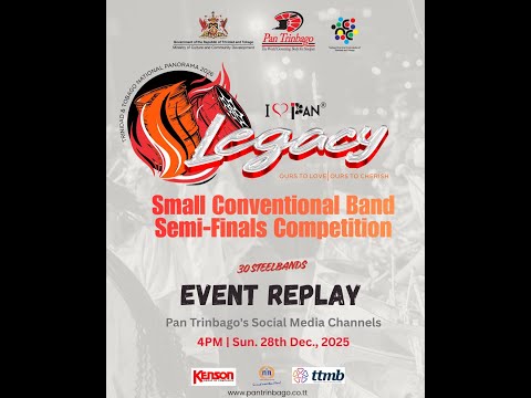 Pan Trinbago’s National Panorama 2026 Small Conventional Band  Semi-Finals Competition