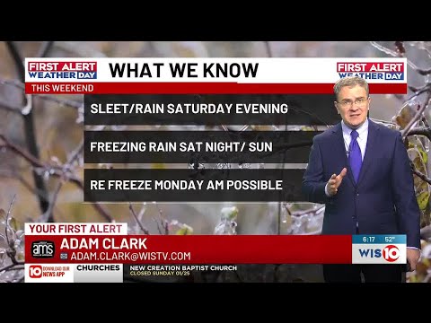 FIRST ALERT WEATHER DAYS for a winter storm across South Carolina this weekend