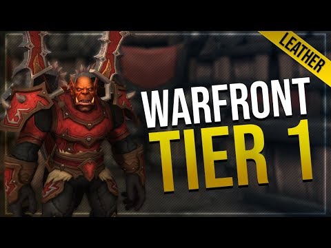 Warfront Tier 1 Leather Armor & Weapons | All Races | Battle for Azeroth!