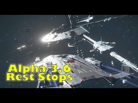 Star Citizen 3.6 Gameplay | Rest Stop Space Station Exteriors