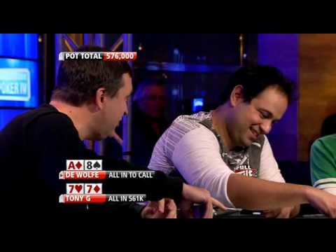 Phil Hellmuth vs Tony G, G blowing up.