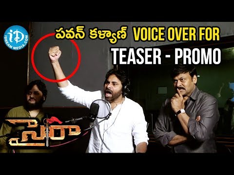 Pawan Kalyan Voice Over For Sye Raa Teaser - Promo - Chiranjeevi, Surender Reddy | Ram Charan