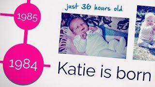 Katie's 30th: timeline of the years