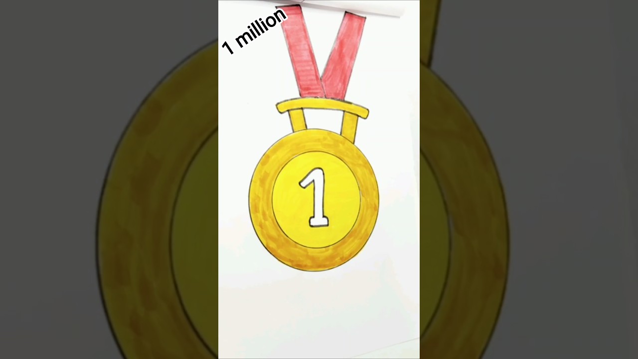 first winner gold medal drawing #shorts #drawing #art