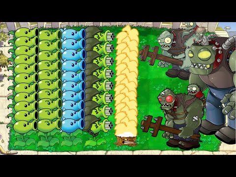 Plants vs Zombies - Gatling Pea vs. Snow Pea vs. Repeater