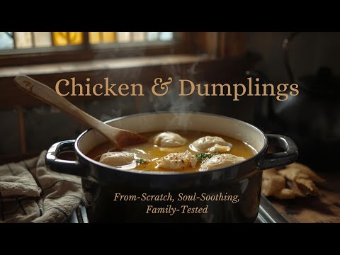Delicious Chicken and Dumplings Recipe - Comfort Food Cooking
