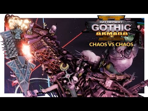 BATTLEFLEET GOTHIC ARMADA 2 | Chaos vs Chaos (1v1 Beta Gameplay Ranked Battle 09)