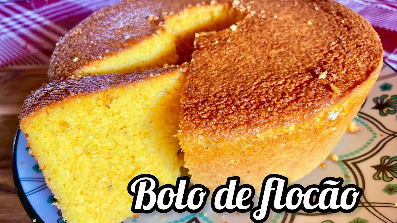 BOLO  FLOCÃO DE MILHO 🌽 SÓ COLOCAR TUDO NO LIQUIDIFICADOR | SIMPLES E RÁPIDO.