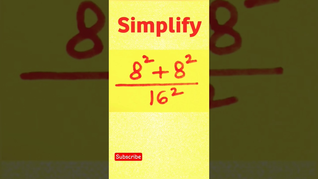 A Nice Simplification math problem | math shorts | #maths #simplification #ytshorts #shortsfeed