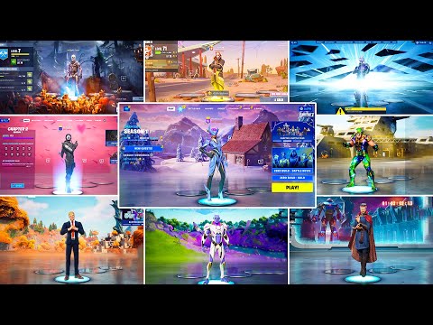 Evolution of All Fortnite Lobby Backgrounds (Chapter 1 Season 1 - Chapter 4 Season 1)