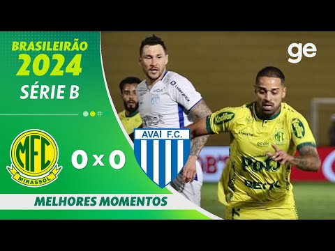 Gols e lances de Mirassol x Avaí