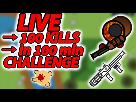 🔴 100 KILLS IN 100 MINUTES LIVE CHALLENGE SOLO SQUADS ! | SURVIV.IO 🔴