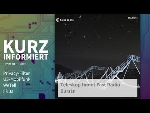 Privacy-Filter, US-Mobilfunk, WeTell, FRBs | Kurz informiert vom 10.01.2019
