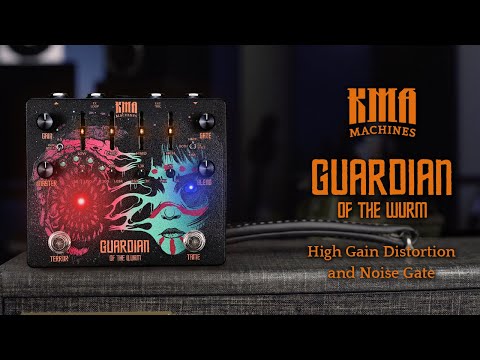 KMA Machines GUARDIAN of the WURM - High-Gain Distortion Pedal with built-in VCA Noise Gate