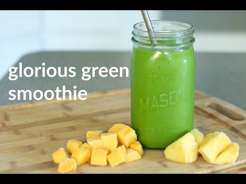 Glowing Skin Green Smoothie Recipe | easy and healthy vegan smoothie