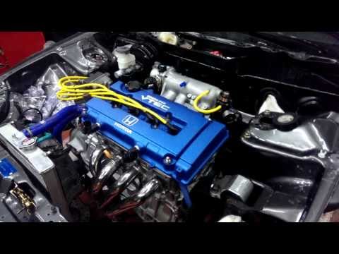 First start B16+20 MANLEY sport compact kit @ Bank Engine Auto Service