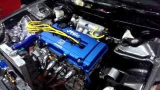 preview picture of video 'First start B16+20 MANLEY sport compact kit @ Bank Engine Auto Service'