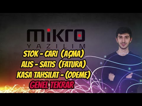 Mikro Yazılım Ön Muhasebe Ders 36 Genel Tekrar