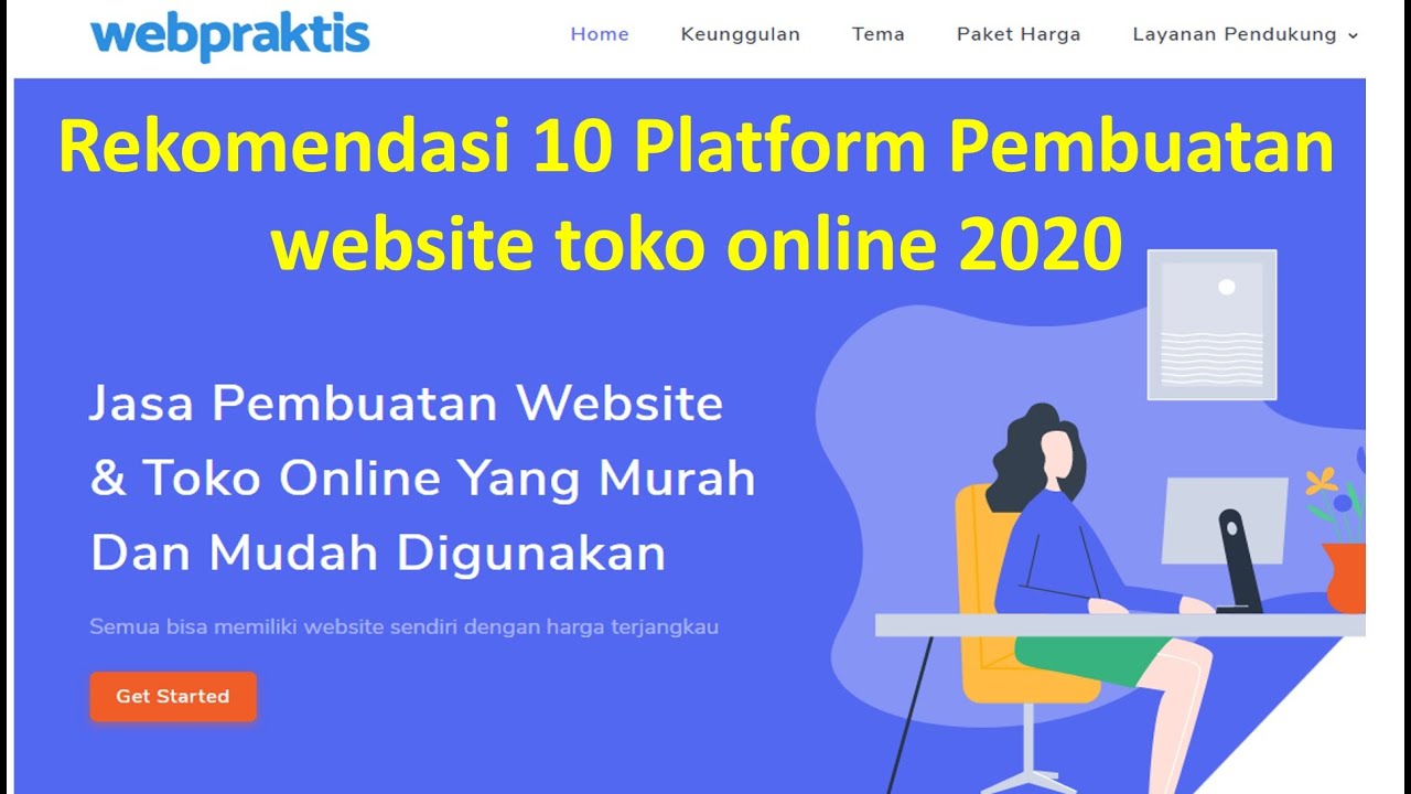 Rekomendasi 10 Platform pembuatan website toko online 2020