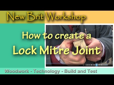 How to make a lock mitre joint