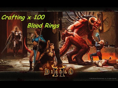 Diablo 2 - Crafting x 100 Blood Rings