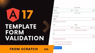 Template Form Validation in Angular 17 | angular 17 tutorial