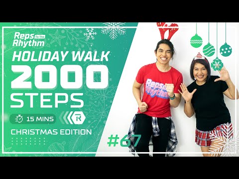 FUN CHRISTMAS WORKOUT with MOM   • 2000 Steps • Walking Workout #67 • Keoni Tamayo