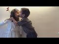 Cute Funny Kids Love And Kiss