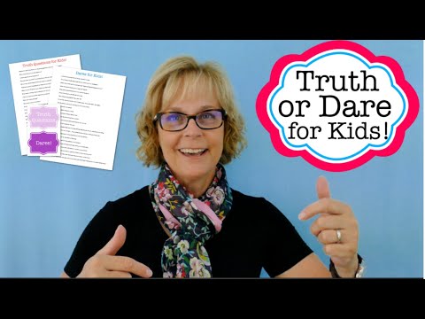Truth or Dare for Kids {Free Printable Party Game!} - YouTube