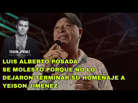Luis Alberto Posada got upset with Yeison Jiménez's group at Movistar Arena