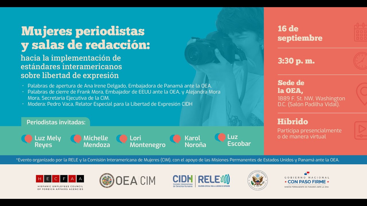 Mujeres periodistas y salas de redacción, Relatoría Especial para la Libertad de Expresión