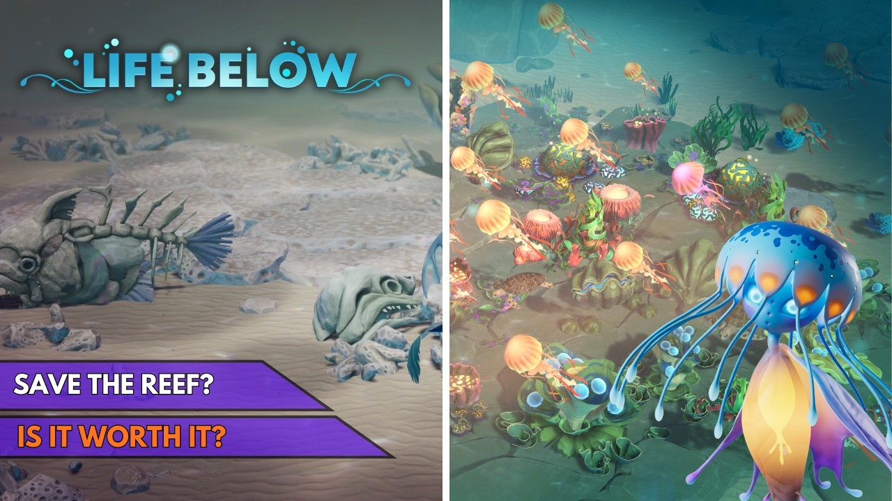 Life Below - Ein gemütliches Städtebauspiel mit Korallen, Fischen und Herz