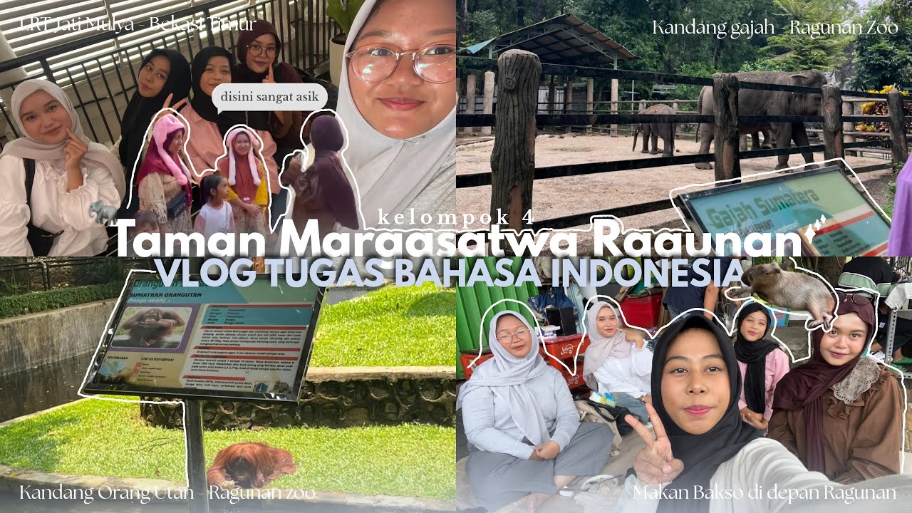 Belajar dan Berpetualang di Kebun Binatang Ragunan – Tugas Vlog Bahasa Indonesia 🐅📚
