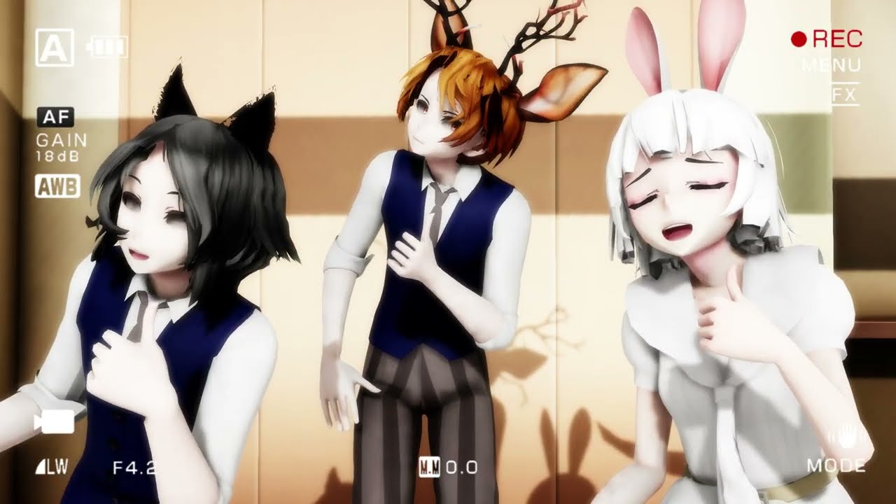 [MMD x Beastars] Everybody | Haru/Louis/Legoshi