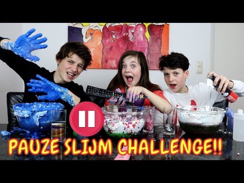 PAUZE SLIJM CHALLENGE met HUGO en TOBIAS - Bibi