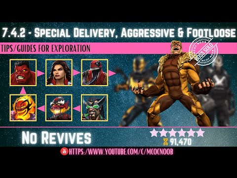 MCOC: Act 7.4.2 - Special Delivery, No Surrender, Footloose & Aggressive Book 2 (Act 1.4) Sabretooth