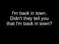 Melanie Safka - I'm Back In Town Lyrics