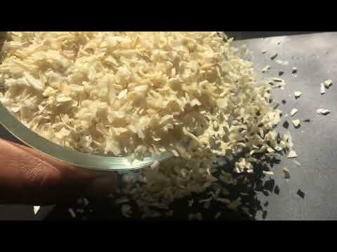 Bhanu foods a grade dehydrated white chopped onion, gujarat