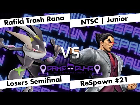 Rafiki Trash Rana (Greninja) vs NTSC | Junior (Kazuya) - LSF - ReSpawn #21