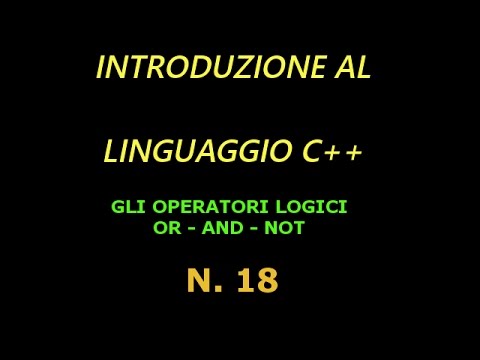 Gli operatori logici in C++ - 18